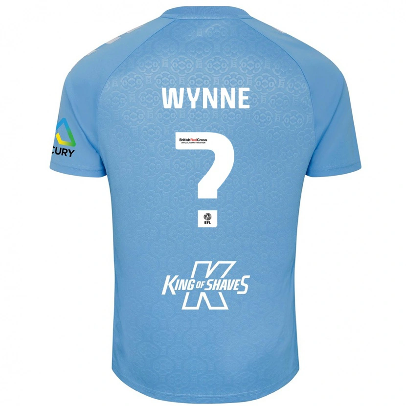 Danxen Uomo Maglia Joe Wynne #0 Blu Bianco Kit Gara Home 2024/25 Maglietta