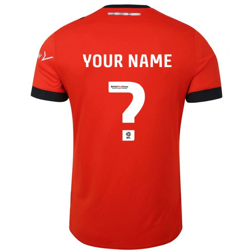 Danxen Uomo Maglia Il Tuo Nome #0 Arancione Nero Kit Gara Home 2024/25 Maglietta