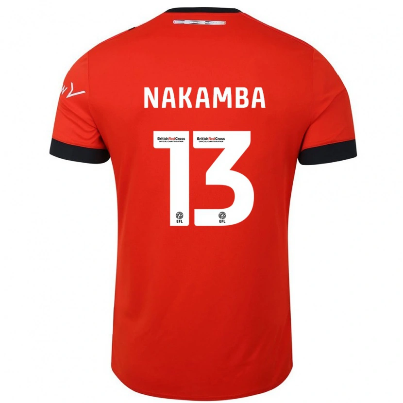 Danxen Uomo Maglia Marvelous Nakamba #13 Arancione Nero Kit Gara Home 2024/25 Maglietta