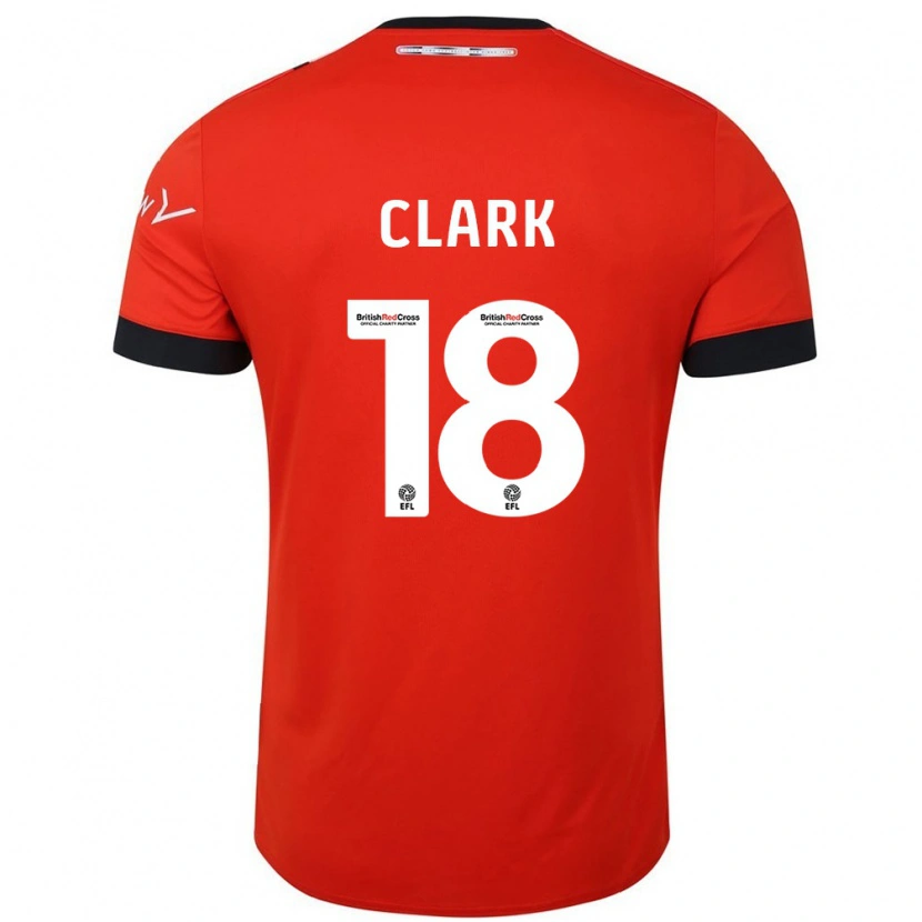 Danxen Uomo Maglia Jordan Clark #18 Arancione Nero Kit Gara Home 2024/25 Maglietta