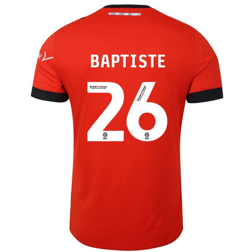 Danxen Uomo Maglia Shandon Baptiste #26 Arancione Nero Kit Gara Home 2024/25 Maglietta