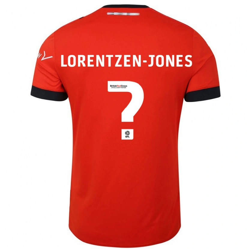 Danxen Uomo Maglia Jack Lorentzen-Jones #0 Arancione Nero Kit Gara Home 2024/25 Maglietta