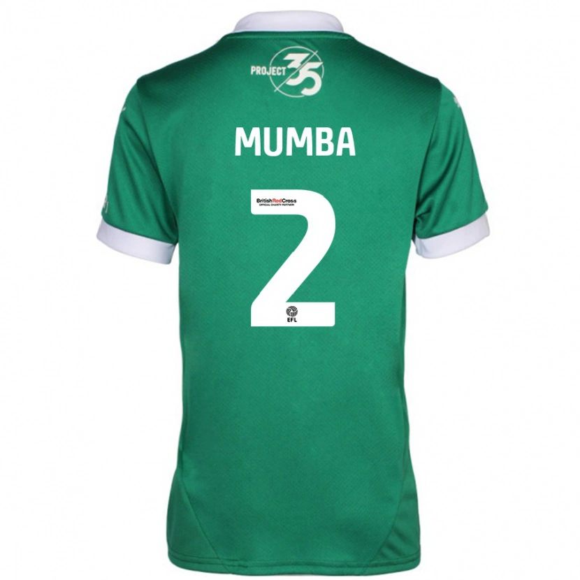 Danxen Uomo Maglia Bali Mumba #2 Verde Bianco Kit Gara Home 2024/25 Maglietta