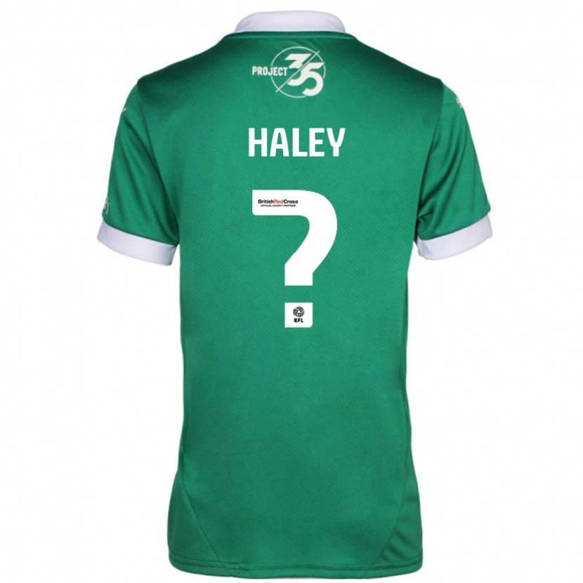 Danxen Uomo Maglia Toby Haley #0 Verde Bianco Kit Gara Home 2024/25 Maglietta