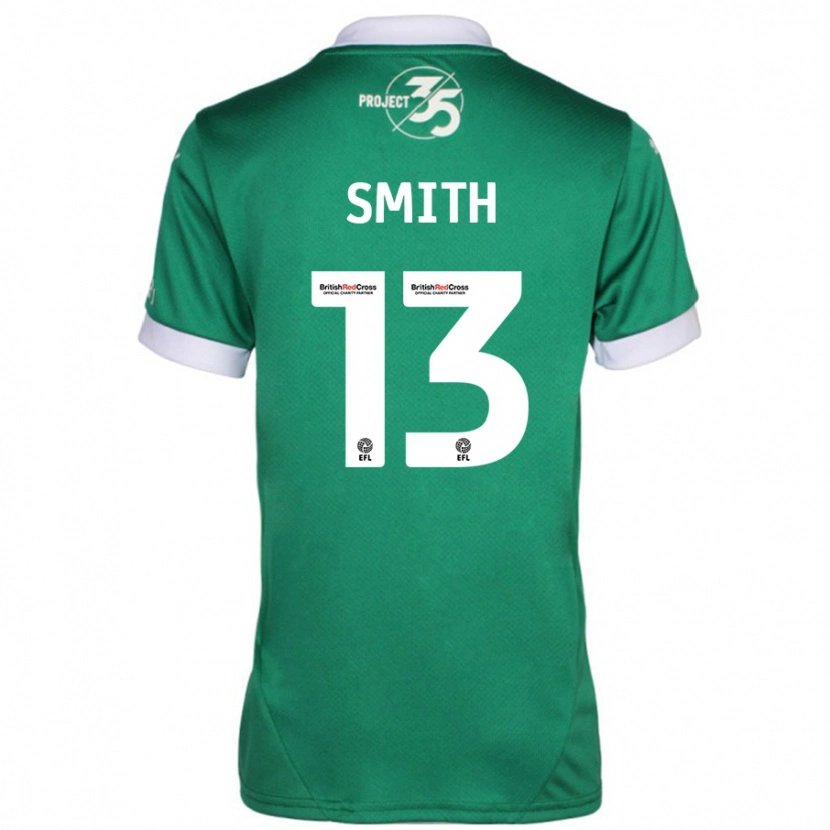 Danxen Uomo Maglia Grace Smith #13 Verde Bianco Kit Gara Home 2024/25 Maglietta