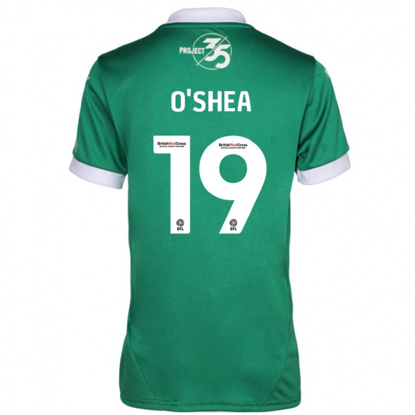 Danxen Uomo Maglia Erin O'shea #19 Verde Bianco Kit Gara Home 2024/25 Maglietta