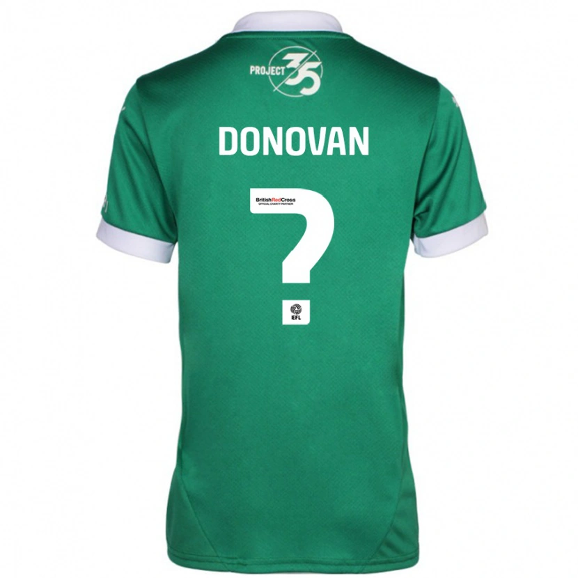 Danxen Uomo Maglia Henry Donovan #0 Verde Bianco Kit Gara Home 2024/25 Maglietta