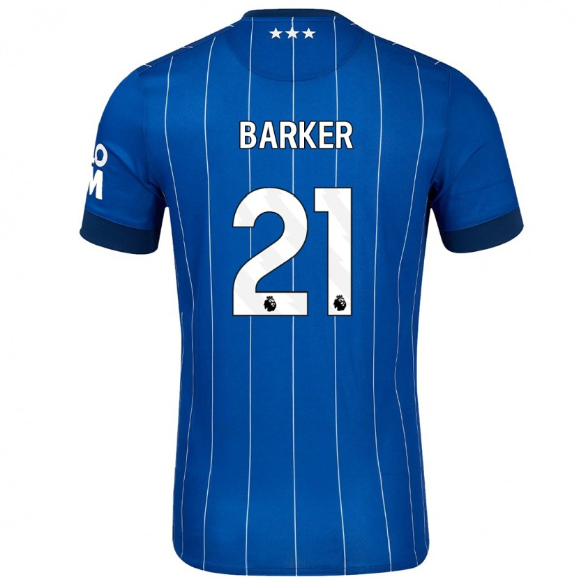 Danxen Uomo Maglia Maisy Barker #21 Blu Navy Kit Gara Home 2024/25 Maglietta
