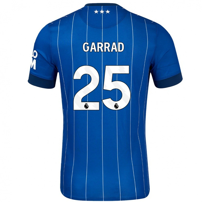 Danxen Uomo Maglia Grace Garrad #25 Blu Navy Kit Gara Home 2024/25 Maglietta