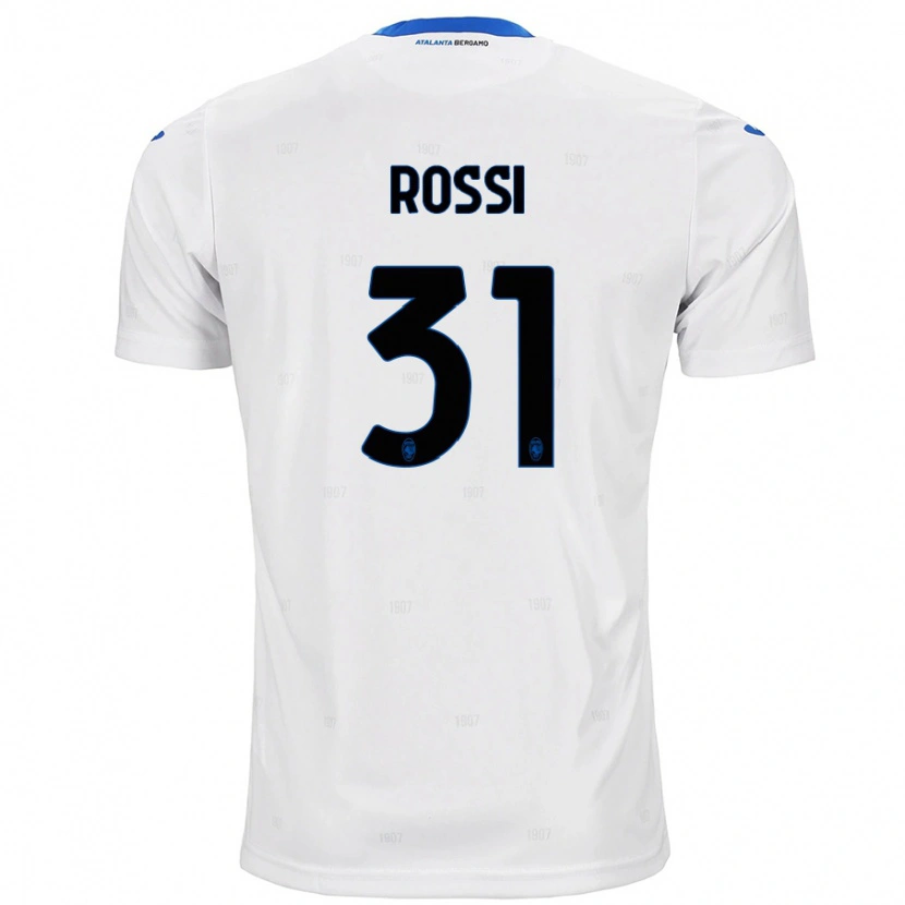 Danxen Uomo Maglia Francesco Rossi #31 Bianco Kit Gara Away 2024/25 Maglietta