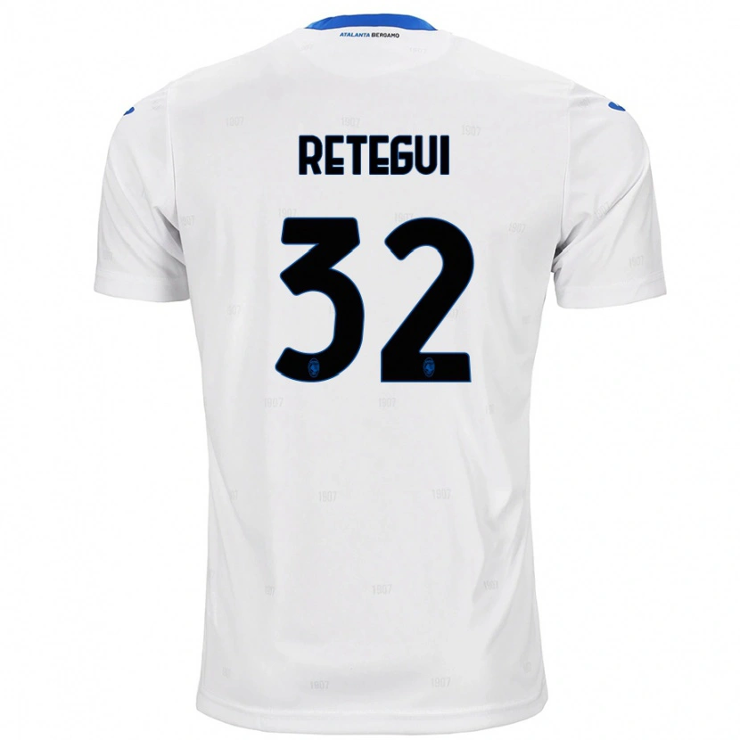 Danxen Uomo Maglia Mateo Retegui #32 Bianco Kit Gara Away 2024/25 Maglietta