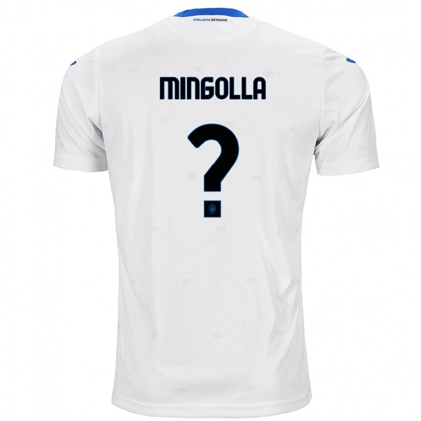 Danxen Uomo Maglia Simone Mingolla #0 Bianco Kit Gara Away 2024/25 Maglietta