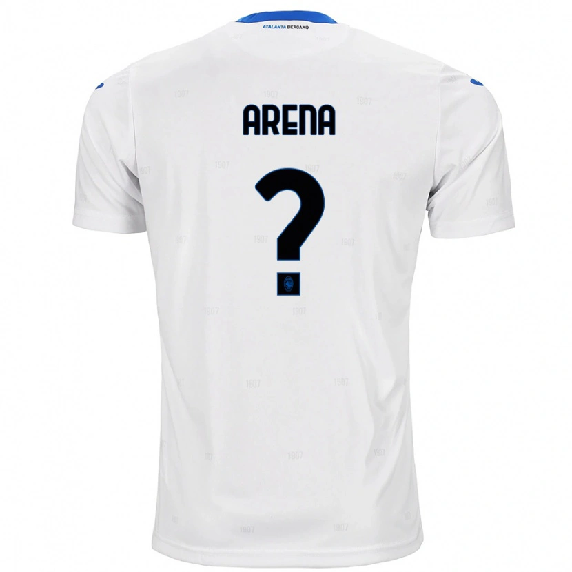 Danxen Uomo Maglia Federico Arena #0 Bianco Kit Gara Away 2024/25 Maglietta