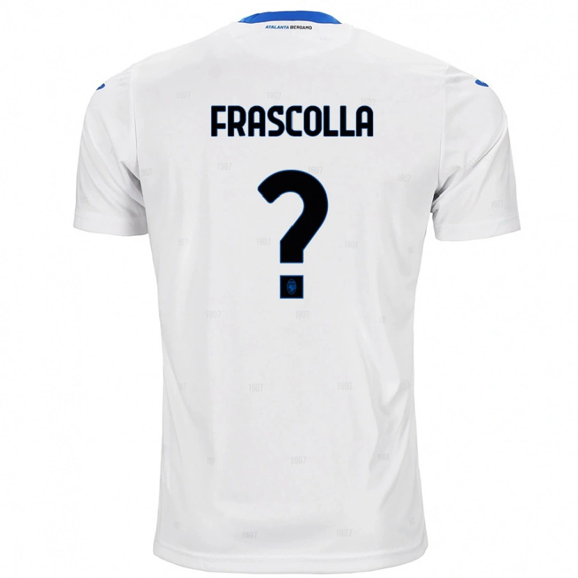 Danxen Uomo Maglia Andrea Frascolla #0 Bianco Kit Gara Away 2024/25 Maglietta