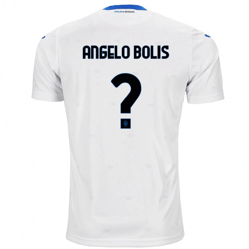 Danxen Uomo Maglia Tommaso Angelo Bolis #0 Bianco Kit Gara Away 2024/25 Maglietta