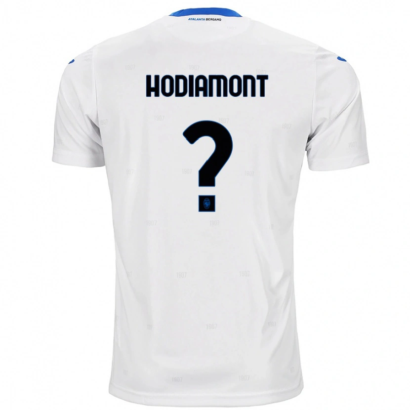 Danxen Uomo Maglia Lyam Hodiamont #0 Bianco Kit Gara Away 2024/25 Maglietta