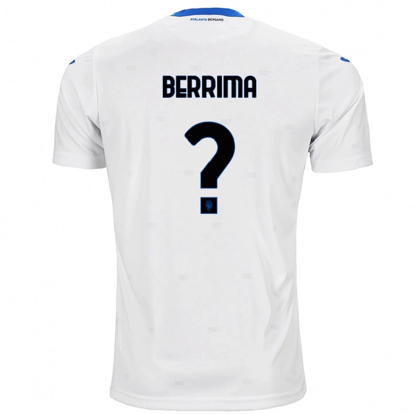 Danxen Uomo Maglia Salim Berrima #0 Bianco Kit Gara Away 2024/25 Maglietta