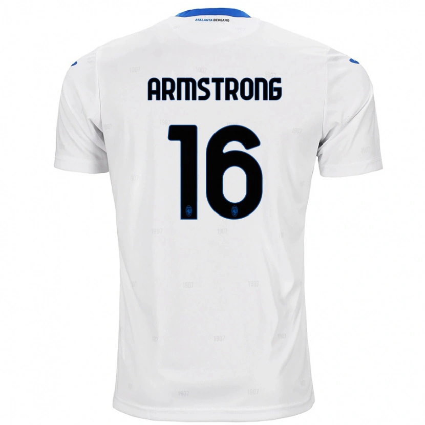 Danxen Uomo Maglia Daniel Armstrong #16 Bianco Kit Gara Away 2024/25 Maglietta