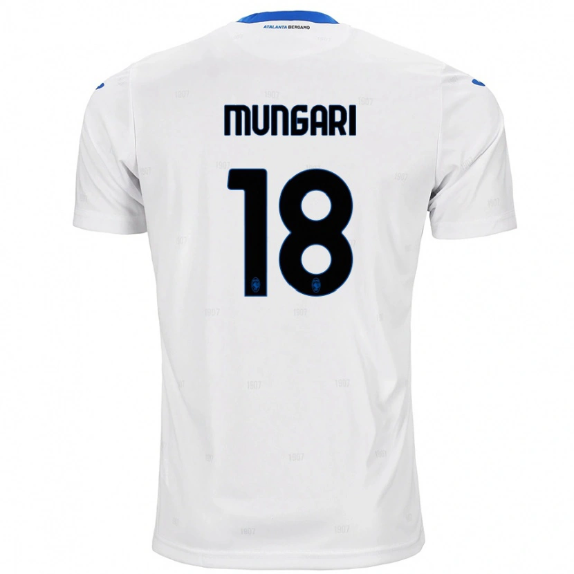 Danxen Uomo Maglia Giuseppe Mungari #18 Bianco Kit Gara Away 2024/25 Maglietta