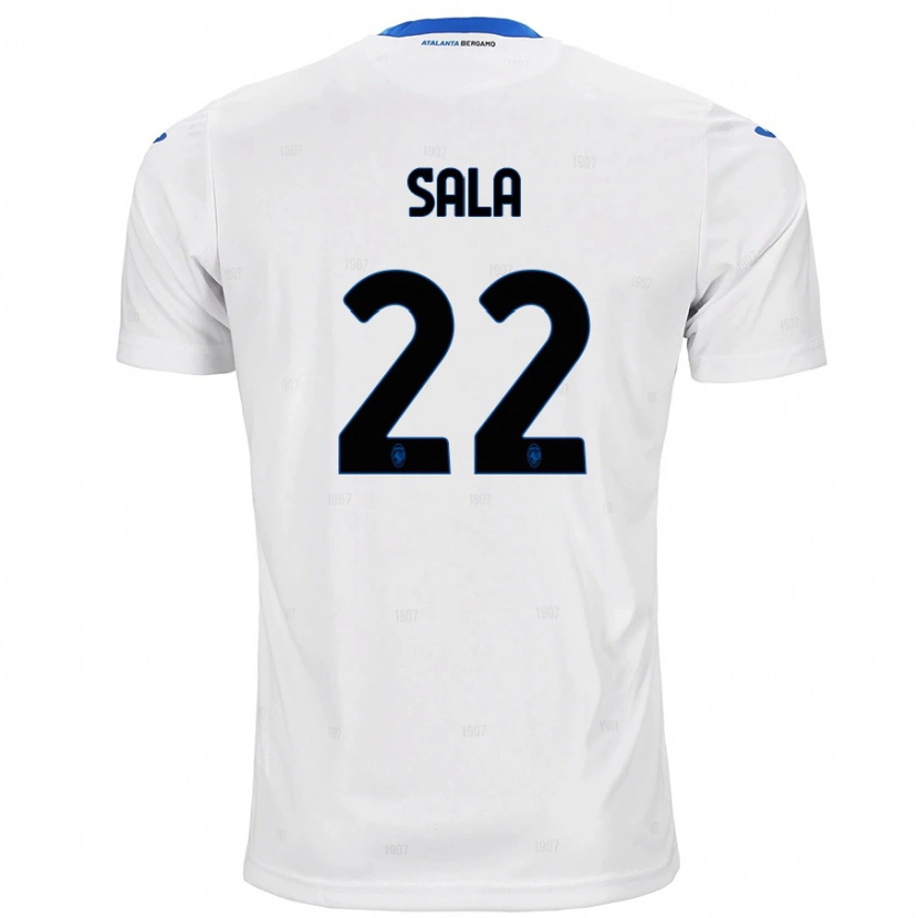 Danxen Uomo Maglia Lorenzo Sala #22 Bianco Kit Gara Away 2024/25 Maglietta