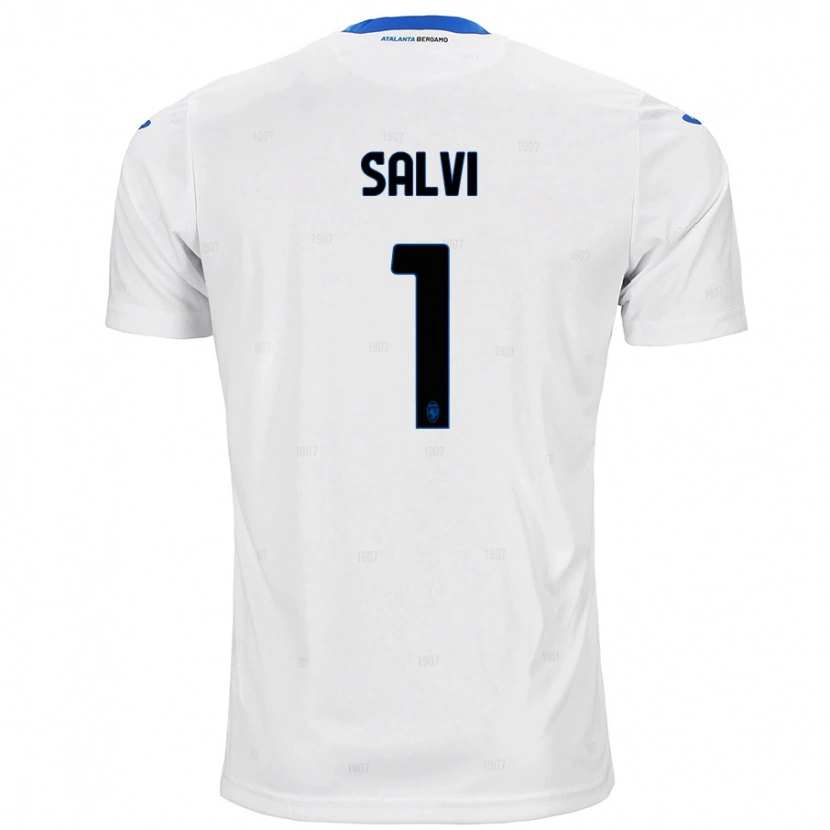 Danxen Uomo Maglia Margherita Salvi #1 Bianco Kit Gara Away 2024/25 Maglietta