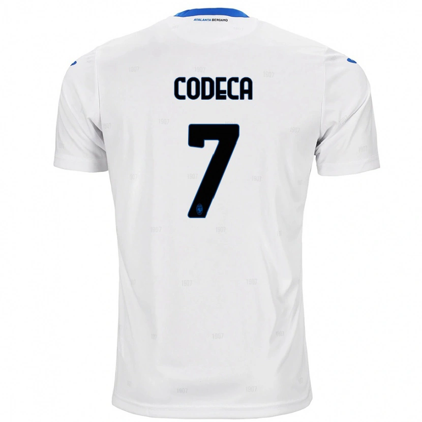 Danxen Uomo Maglia Bianca Codeca #7 Bianco Kit Gara Away 2024/25 Maglietta