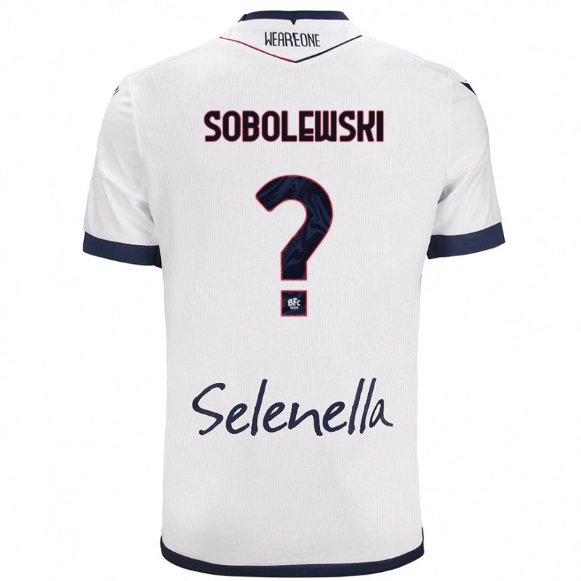 Danxen Uomo Maglia Konrad Sobolewski #0 Bianco Blu Reale Kit Gara Away 2024/25 Maglietta