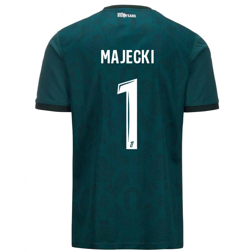 Danxen Uomo Maglia Radoslaw Majecki #1 Verde Scuro Kit Gara Away 2024/25 Maglietta