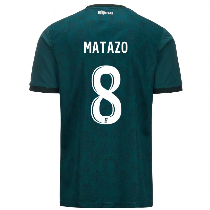 Danxen Uomo Maglia Eliot Matazo #8 Verde Scuro Kit Gara Away 2024/25 Maglietta
