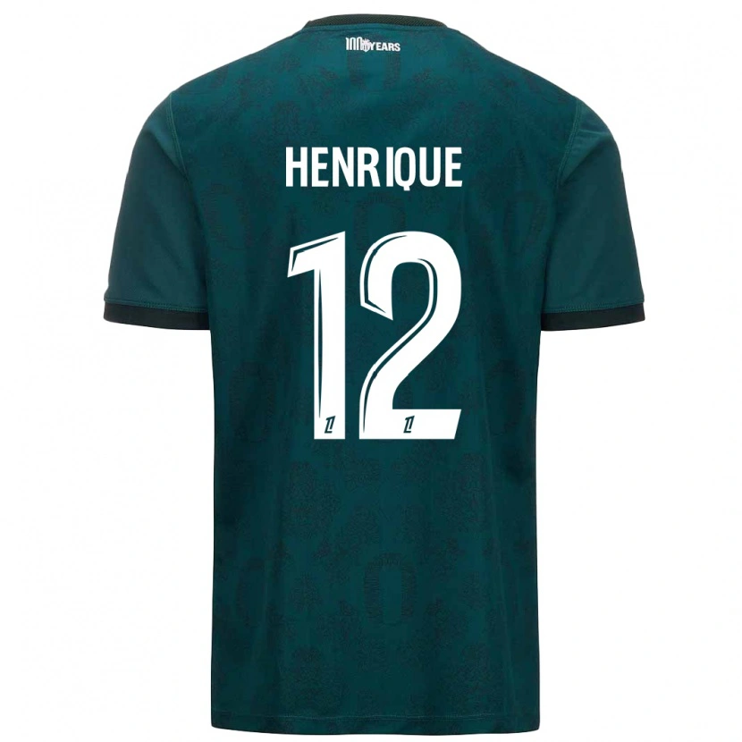 Danxen Uomo Maglia Caio Henrique #12 Verde Scuro Kit Gara Away 2024/25 Maglietta