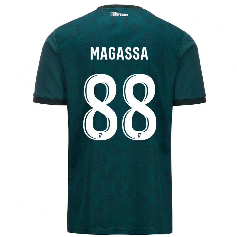 Danxen Uomo Maglia Soungoutou Magassa #88 Verde Scuro Kit Gara Away 2024/25 Maglietta