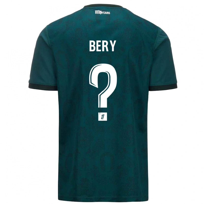 Danxen Uomo Maglia Jules Bery #0 Verde Scuro Kit Gara Away 2024/25 Maglietta