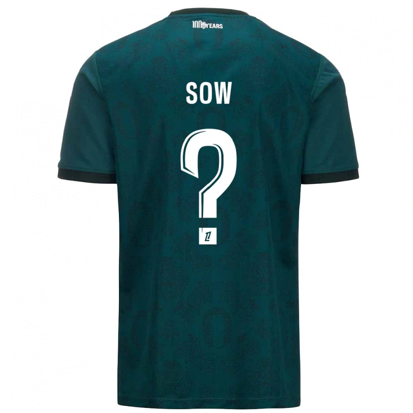 Danxen Uomo Maglia Abdoulaye Sow #0 Verde Scuro Kit Gara Away 2024/25 Maglietta