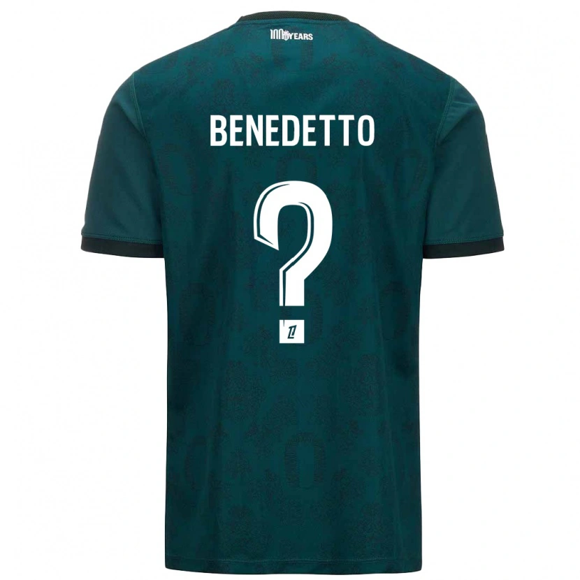Danxen Uomo Maglia Antéo Benedetto #0 Verde Scuro Kit Gara Away 2024/25 Maglietta