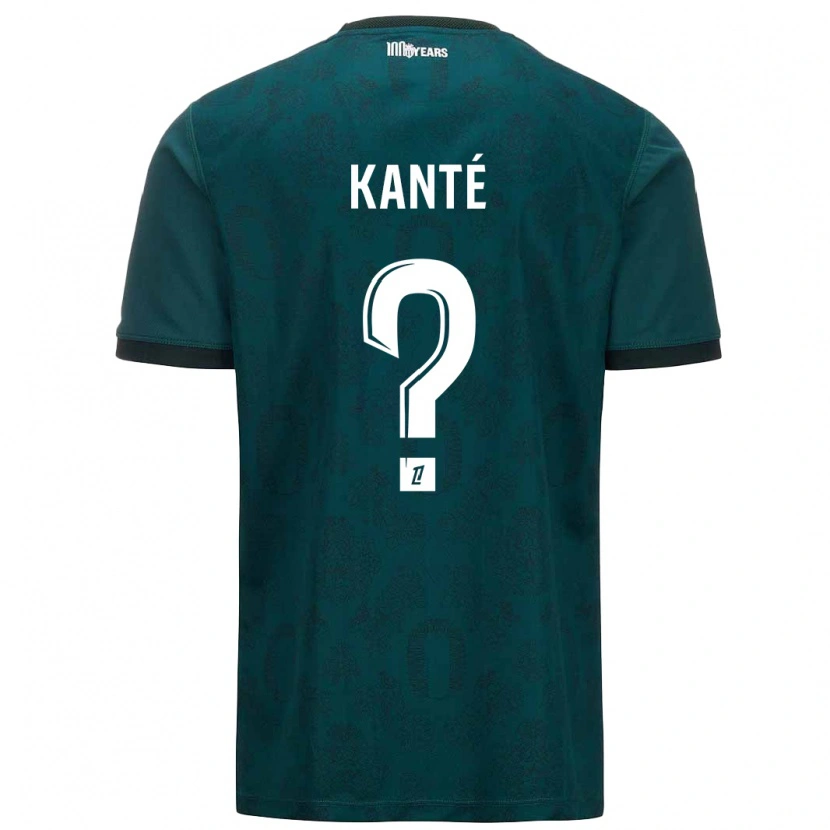 Danxen Uomo Maglia Hamidou Kanté #0 Verde Scuro Kit Gara Away 2024/25 Maglietta