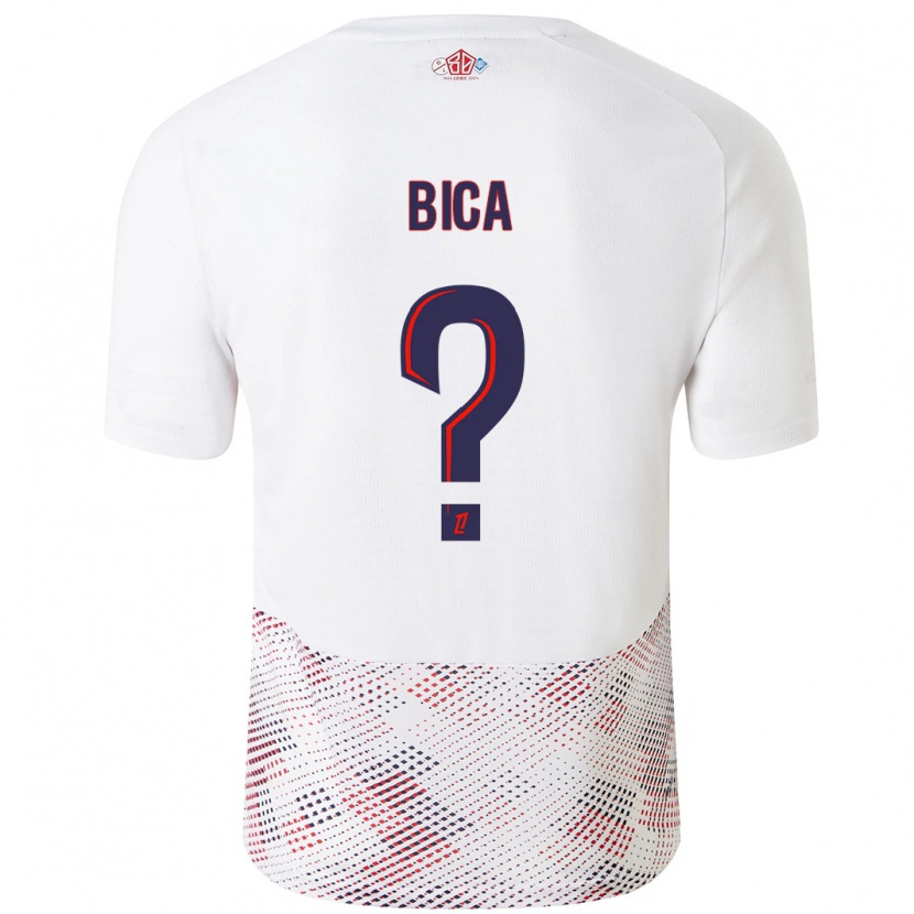 Danxen Uomo Maglia Bica #0 Bianco Blu Reale Kit Gara Away 2024/25 Maglietta