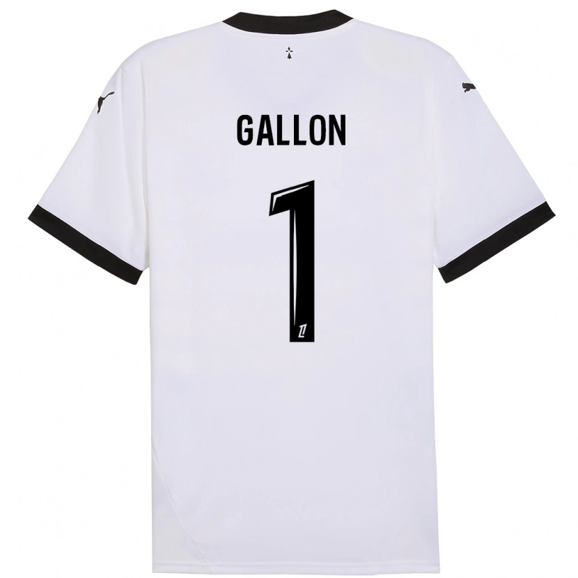 Danxen Uomo Maglia Gauthier Gallon #1 Bianco Nero Kit Gara Away 2024/25 Maglietta