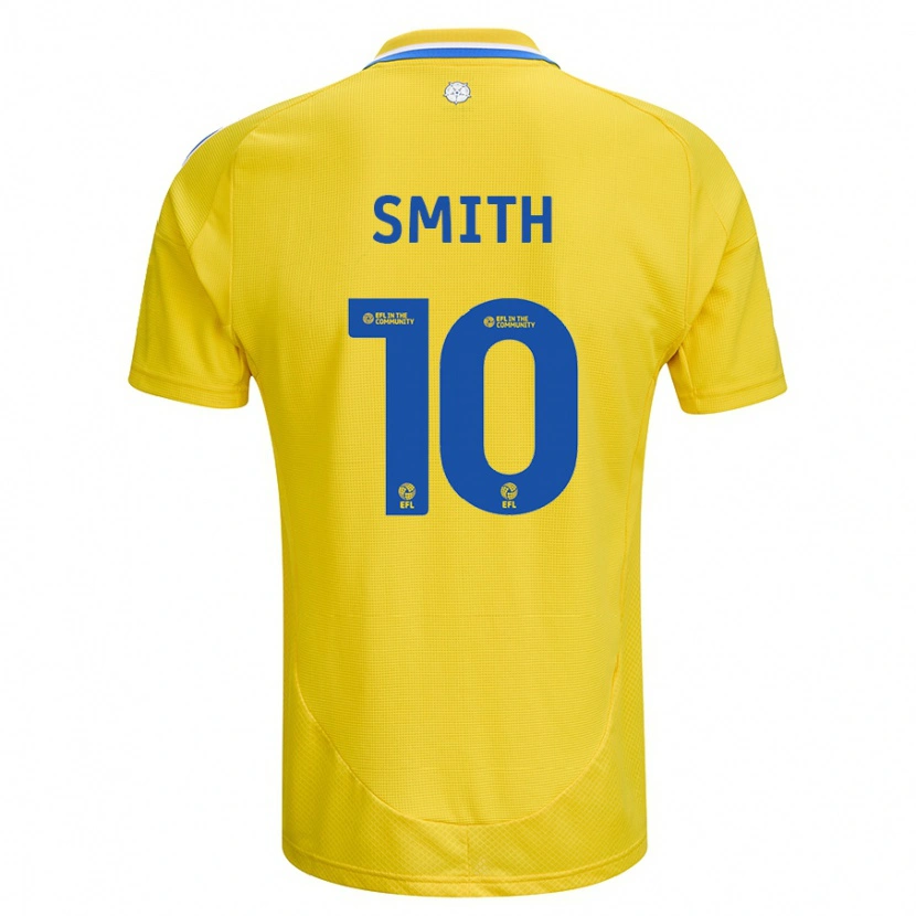 Danxen Uomo Maglia Kathryn Smith #10 Giallo Blu Kit Gara Away 2024/25 Maglietta