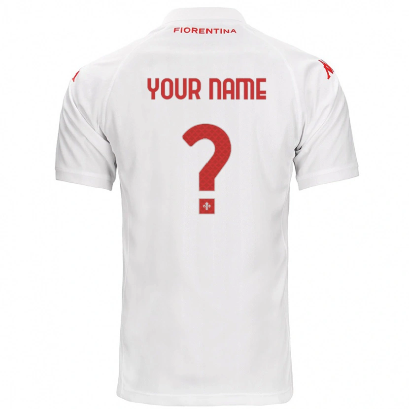 Danxen Uomo Maglia Il Tuo Nome #0 Bianco Kit Gara Away 2024/25 Maglietta