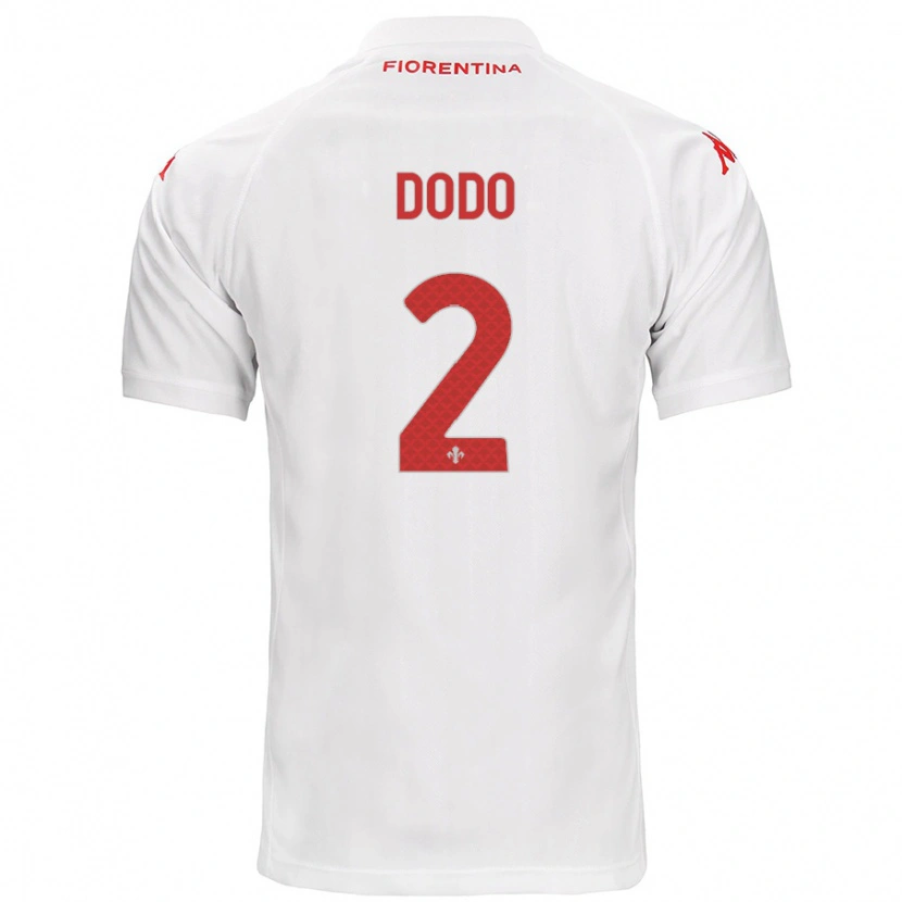 Danxen Uomo Maglia Dodô #2 Bianco Kit Gara Away 2024/25 Maglietta