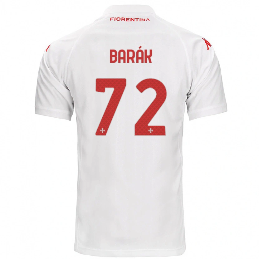 Danxen Uomo Maglia Antonín Barák #72 Bianco Kit Gara Away 2024/25 Maglietta