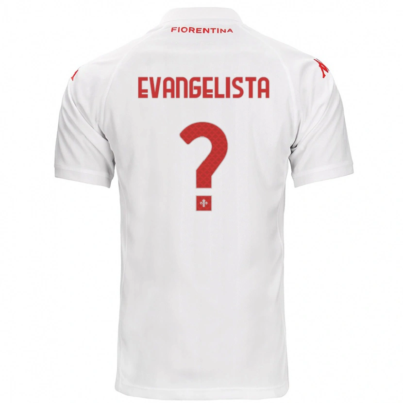 Danxen Uomo Maglia Carlo Evangelista #0 Bianco Kit Gara Away 2024/25 Maglietta
