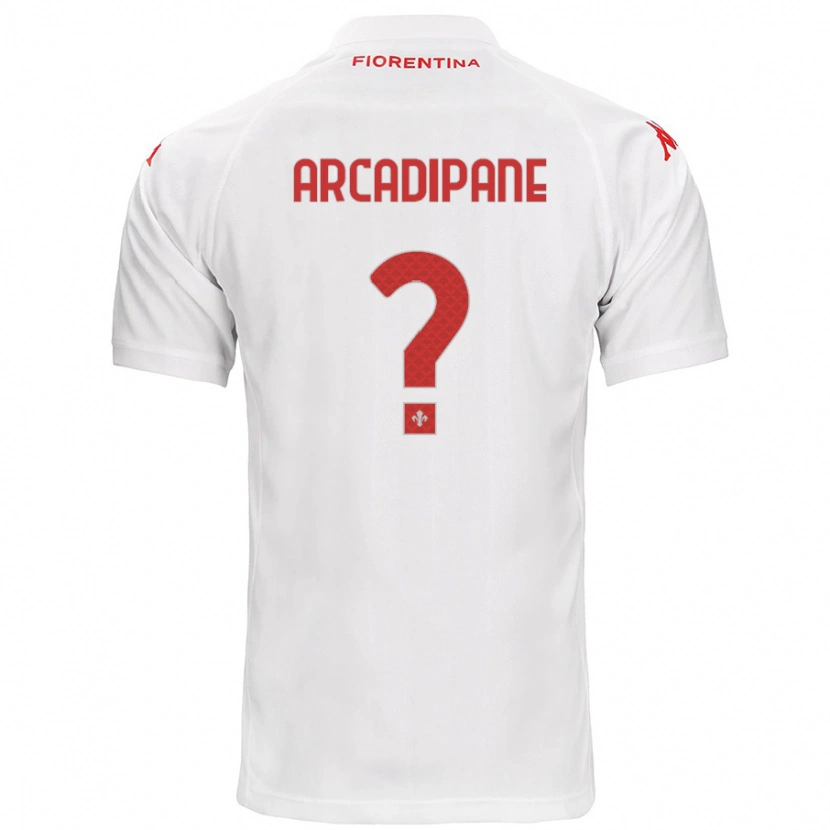 Danxen Uomo Maglia Guglielmo Arcadipane #0 Bianco Kit Gara Away 2024/25 Maglietta