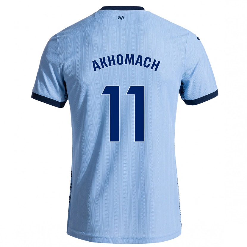 Danxen Uomo Maglia Ilias Akhomach #11 Azzurro Cielo Kit Gara Away 2024/25 Maglietta