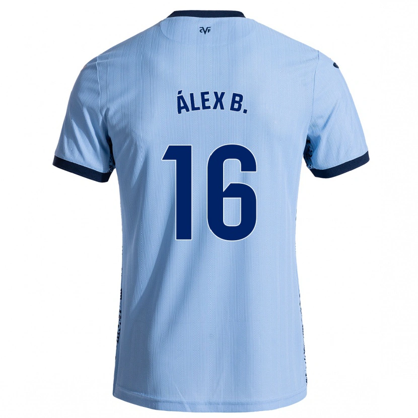 Danxen Uomo Maglia Álex Baena #16 Azzurro Cielo Kit Gara Away 2024/25 Maglietta