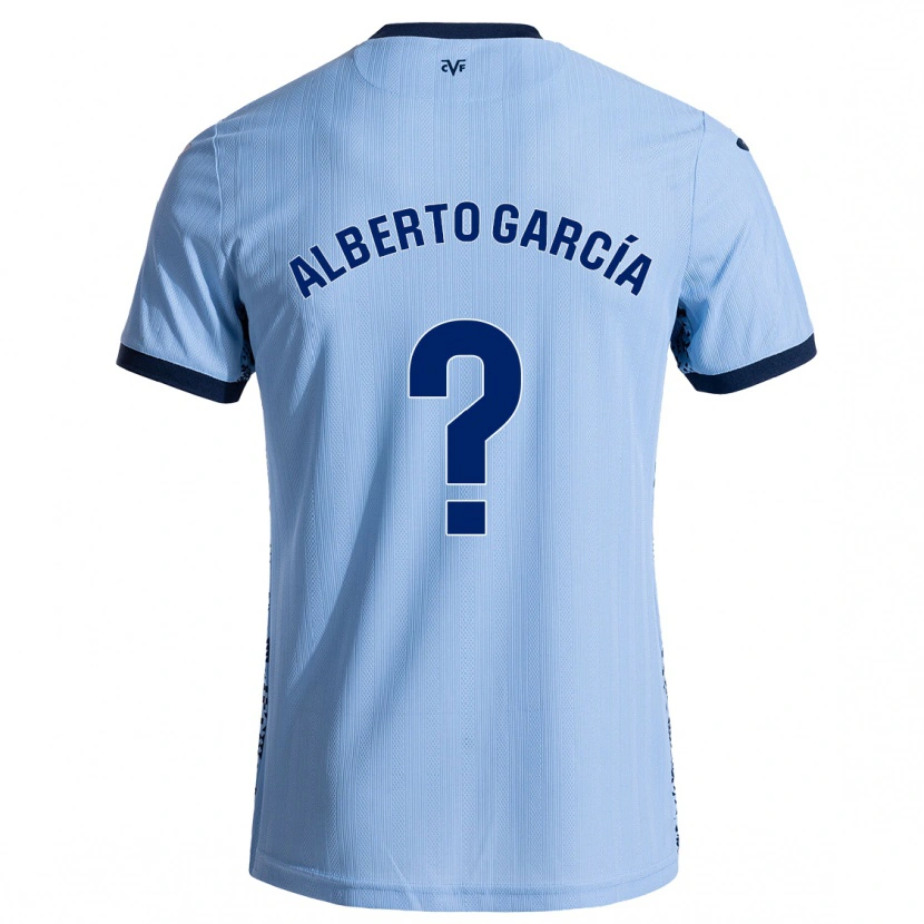 Danxen Uomo Maglia Alberto García #0 Azzurro Cielo Kit Gara Away 2024/25 Maglietta