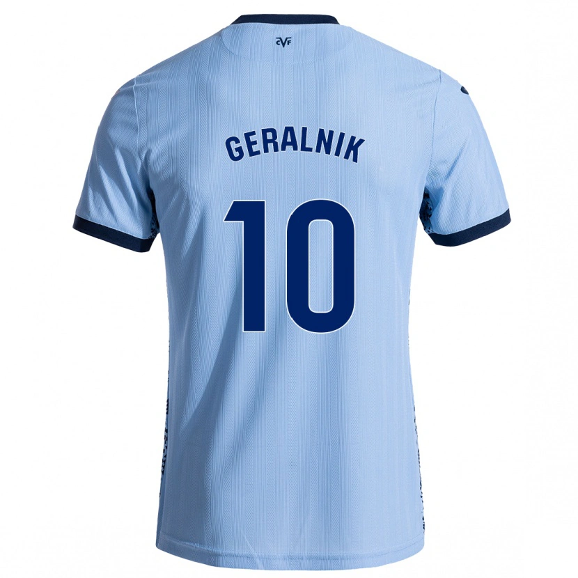 Danxen Uomo Maglia Tiago Geralnik #10 Azzurro Cielo Kit Gara Away 2024/25 Maglietta