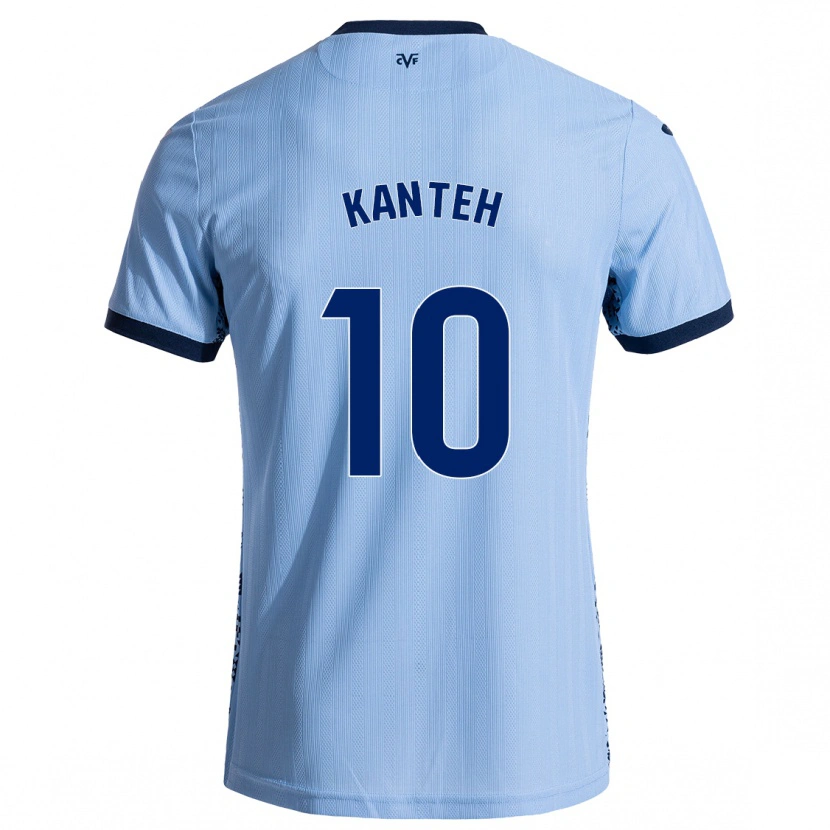 Danxen Uomo Maglia Fatou Kanteh #10 Azzurro Cielo Kit Gara Away 2024/25 Maglietta