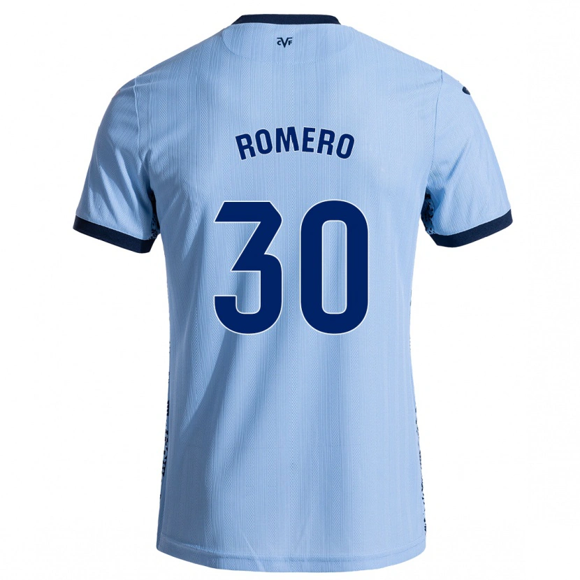 Danxen Uomo Maglia Lucía Romero #30 Azzurro Cielo Kit Gara Away 2024/25 Maglietta