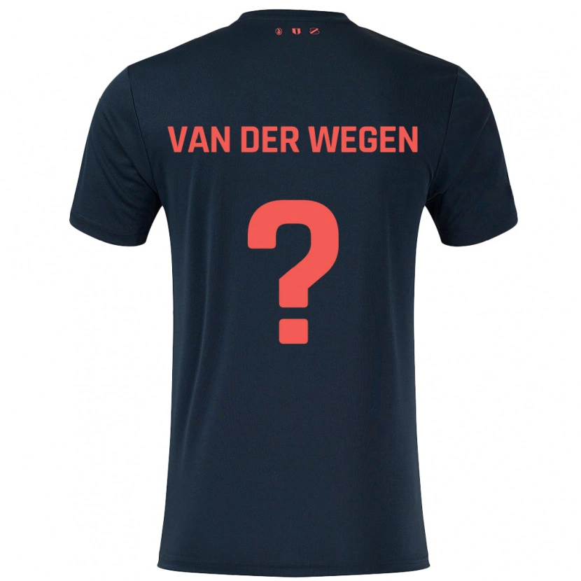 Danxen Uomo Maglia Sil Van Der Wegen #0 Nero Rosso Kit Gara Away 2024/25 Maglietta